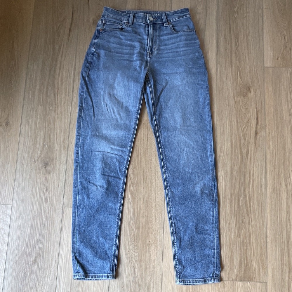 American Eagle Skinny Jeans Womens 2 X-Long Mid Rise Stretch Blue ADM1126B0SWA